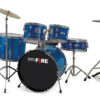 Bateria Acustica Pro Fire 20 Azul (ferr. Cromada) MCXQualysom