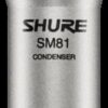 Microfone Para Instrumentos Shure Sm 81 MCXQualysom