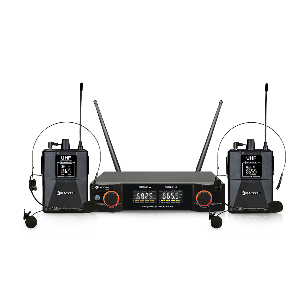 Microfone Sem Fio De Mao Duplo Kadosh Kdsw-402hh Uhf + Nfe MCXQualysom