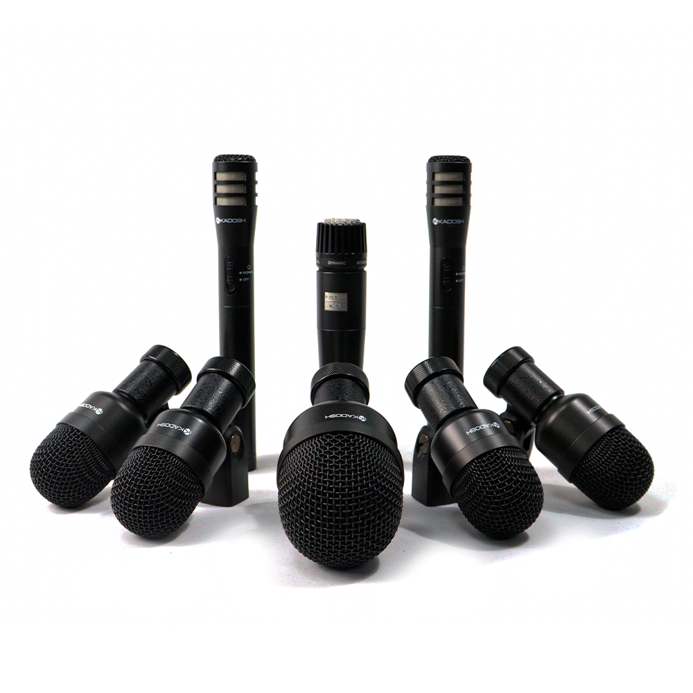 Microfone Kit Bateria Kadosh K-8 Slim (8pcs) MCXQualysom