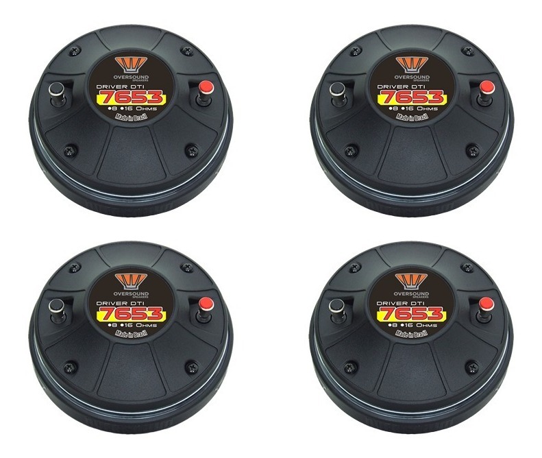 Kit 4 Driver Oversound Dti 7653 | 100w | Titanio | Original