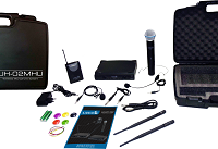 Microfone Sem Fio De Mao Duplo Headset Lapela Lyco Uh02mhli MCXQualysom