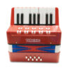 Acordeon Sanfona Infantil 8 Baixos Turbo 104-rd Vermelho MCXQualysom