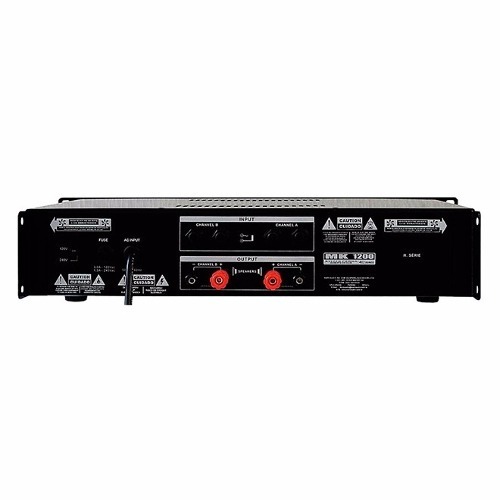 Amplificador PotÊncia Profissional StÉreo Mk1200 200 Watts MCXQualysom
