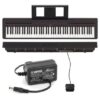 Piano Digital Yamaha P45b Com Pedal Fonte Estante Partitura MCXQualysom
