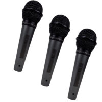 Kit 3 Microfones Com Fio Kadosh K300 Saida Xlr Balanceada Nf MCXQualysom