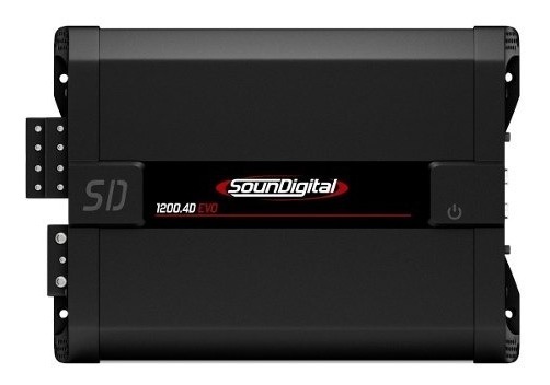 Módulo Amplificador Soundigital Sd1200.4d Evo Black 4ohm MCXQualysom