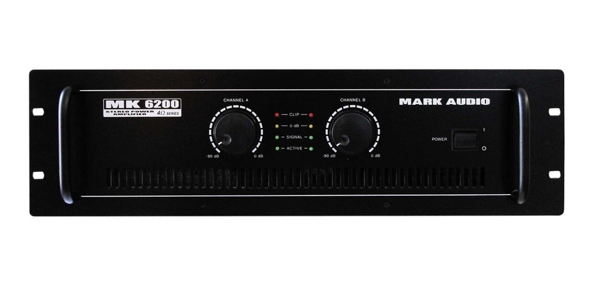 Amplificador De Potencia Mark Audio Mk-6200 Pro Mk 6200 MCXQualysom