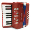 Acordeon Sanfona Infantil 8 Baixos Turbo 104-rd Vermelho MCXQualysom