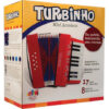 Acordeon Sanfona Infantil 8 Baixos Turbo 104-bk Preta MCXQualysom