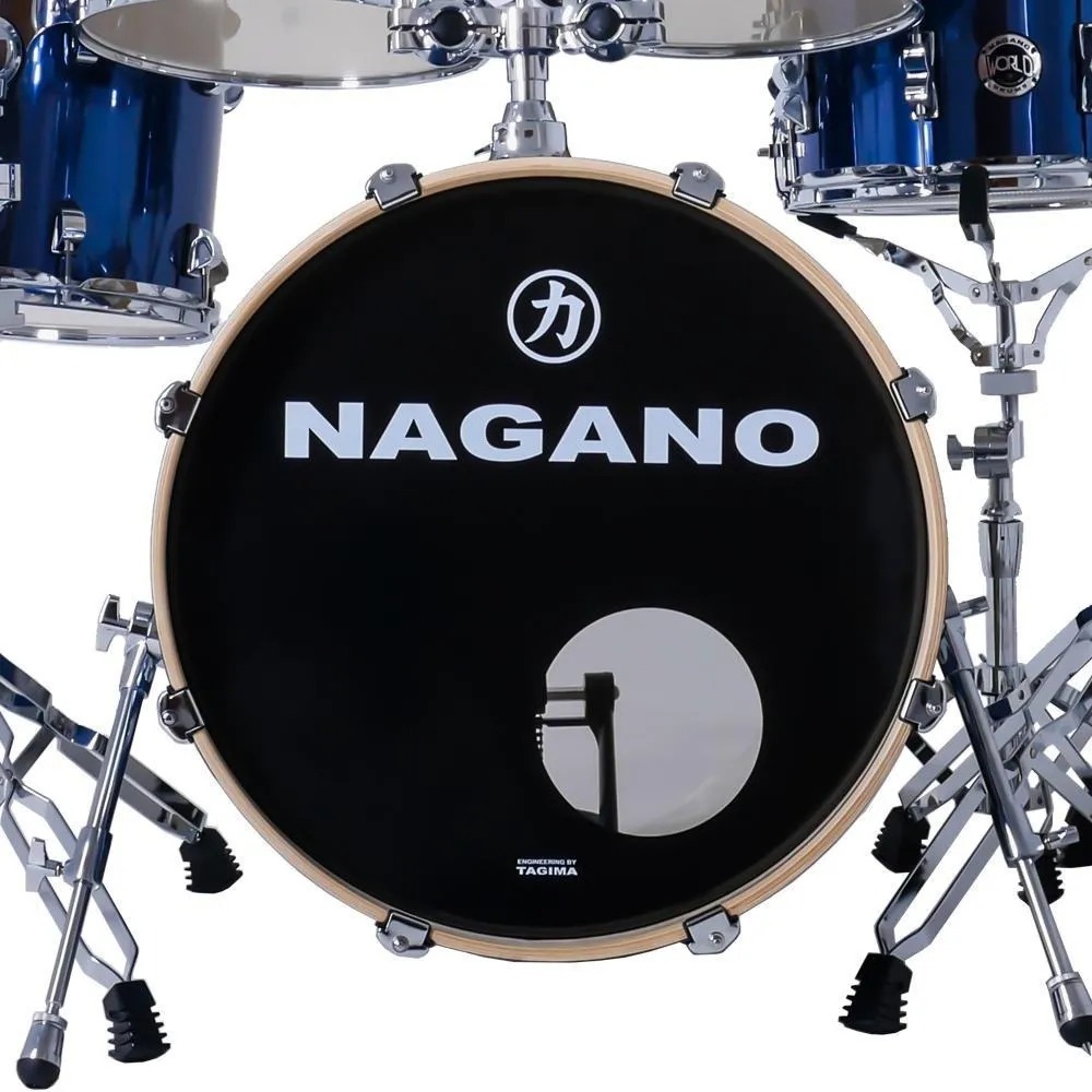 Bateria Acustica Nagano World Full Blr Blue Race MCXQualysom