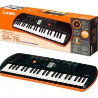 Teclado Infantil Casio Sa-76ah2 Laranja MCXQualysom