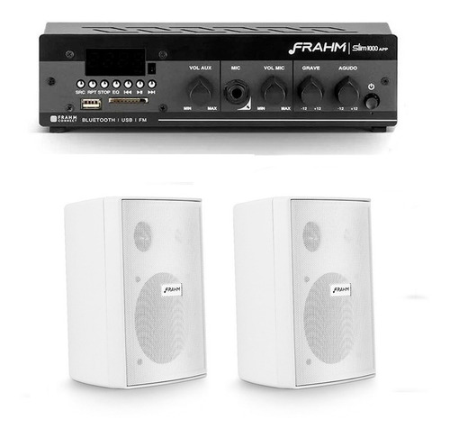Kit Frahm Amplificador Slim800 + Cxs Ps200 (par) MCXQualysom
