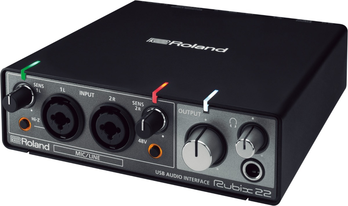 Interface De Áudio Roland Rubix 22 Usb Midi Xlr 2 Saídas MCXQualysom