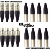 Kit De Conectores Xlr Sa2x 10 FÊmeas 10 Machos MCXQualysom
