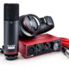 Kit Interface Microfone Headphone Solo Studio - Focusrite MCXQualysom