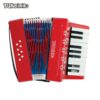 Acordeon Sanfona Infantil 8 Baixos Turbo 104-rd Vermelho MCXQualysom