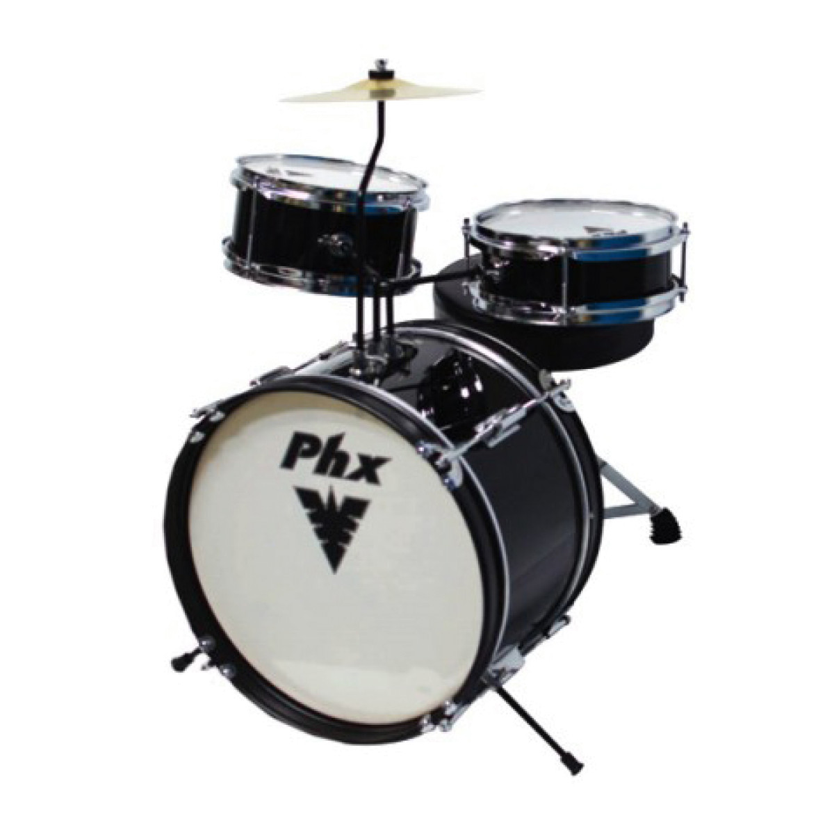 Bateria Acustica Infantil Phx 14 Bip-14 Bk Preto MCXQualysom