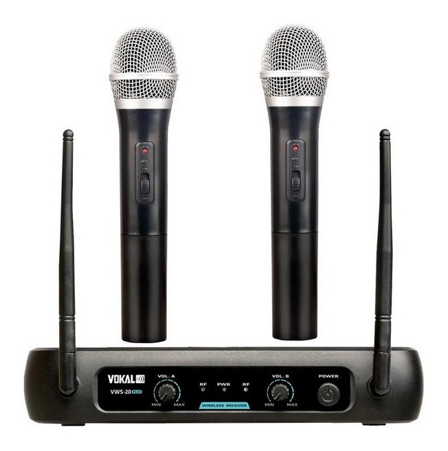 Microfone Sem Fio De Mao Duplo Vokal Vws20 MCXQualysom