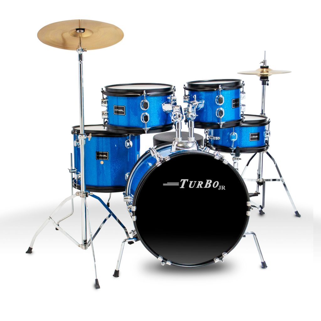 Bateria Infantil Completa Turbo Jr CrianÇa 4322 Azul MCXQualysom