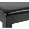 Banco Para Piano Cb7 Casio Preto Em Couro Almofadado MCXQualysom