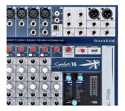 Mesa Som Soundcraft 16 Canais Signature 16 MCXQualysom