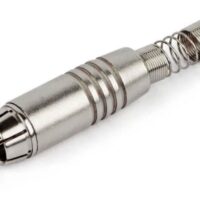 Plug Rca Macho Metal Ninja Santo Angelo Jateado MCXQualysom