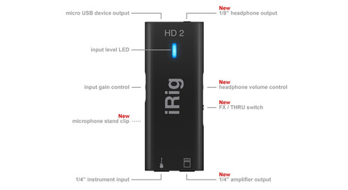 Irig Hd2 - Interface De Audio Digital De Guitarra MCXQualysom