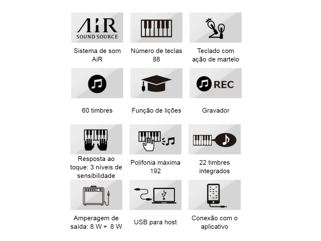 Piano Digital Casio Celviano Ap-270wec2-br Branco Br MCXQualysom