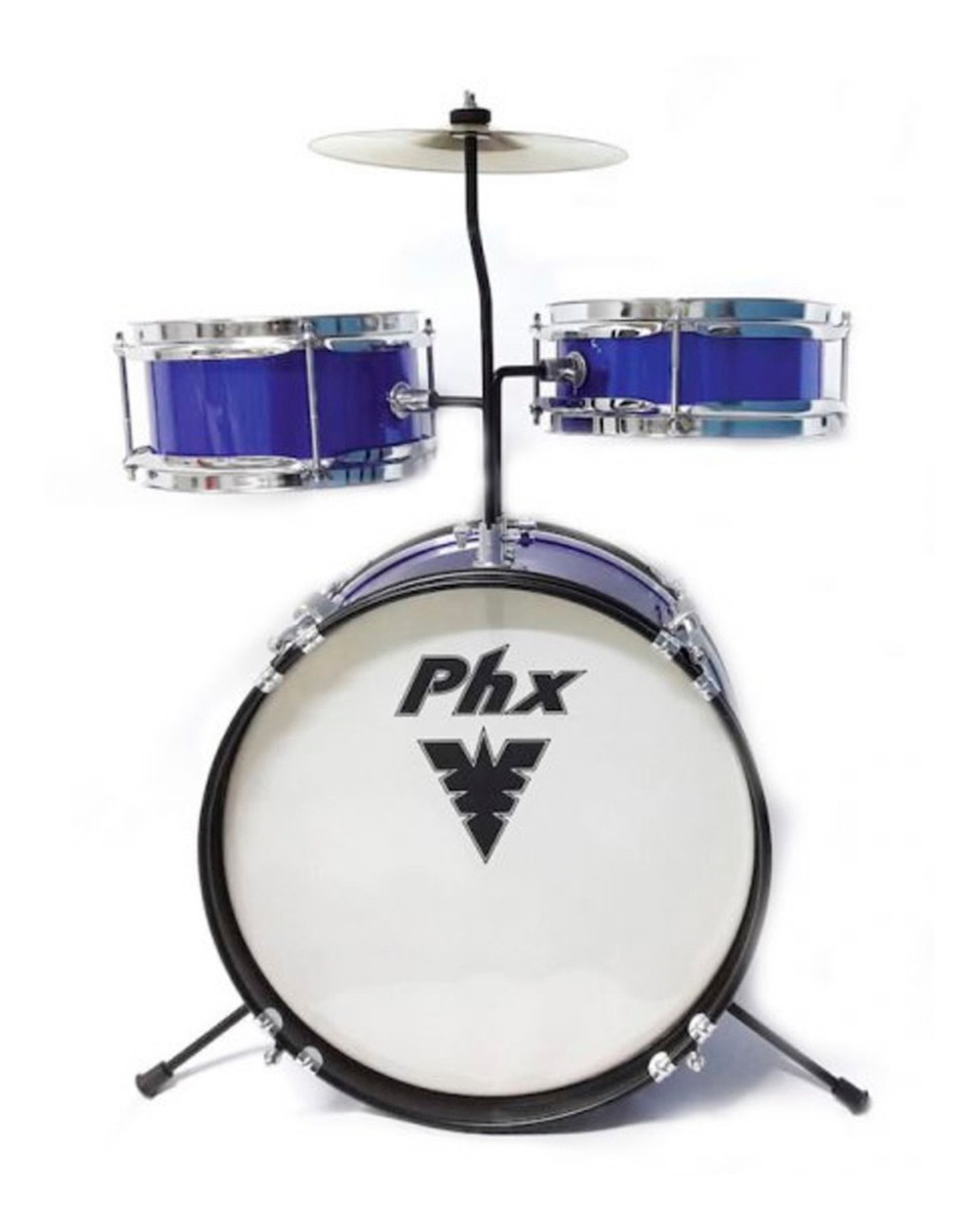 Bateria Acustica Infantil Phx 14 Bip-14 Bk Azul MCXQualysom