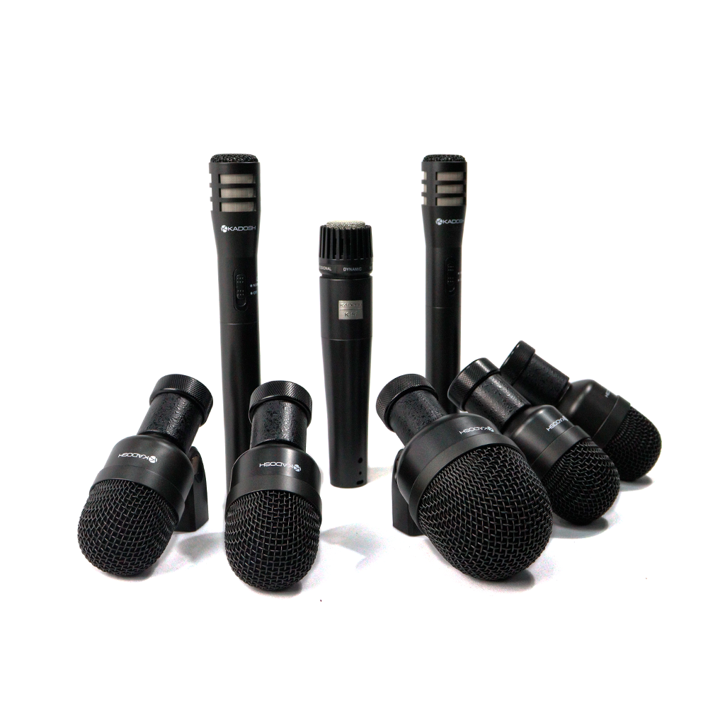 Microfone Kit Bateria Kadosh K-8 Slim (8pcs) MCXQualysom