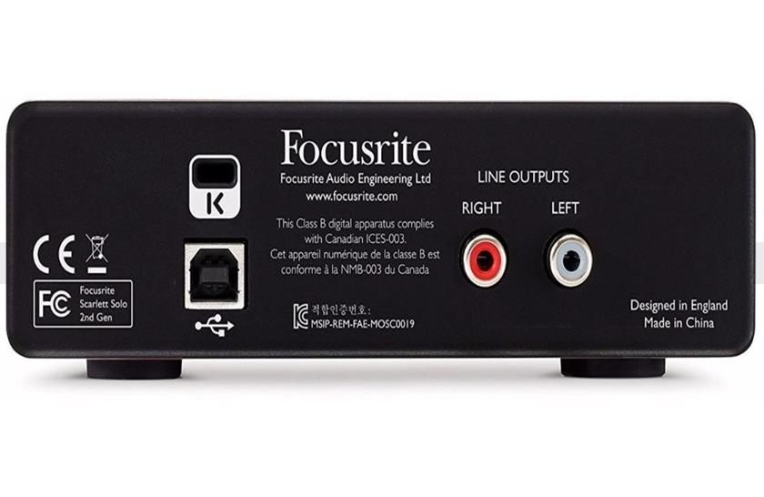 Interface Audio Focusrite Scarlett Solo 3 Ger MCXQualysom