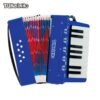 Acordeon Sanfona Infantil 8 Baixos Turbo 104-bl Azul MCXQualysom