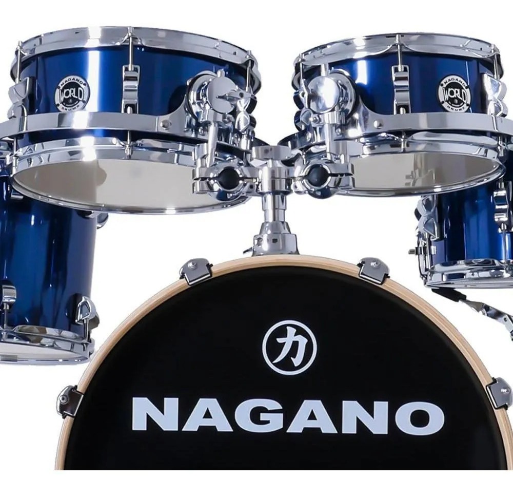 Bateria Acustica Nagano World Full Blr Blue Race MCXQualysom
