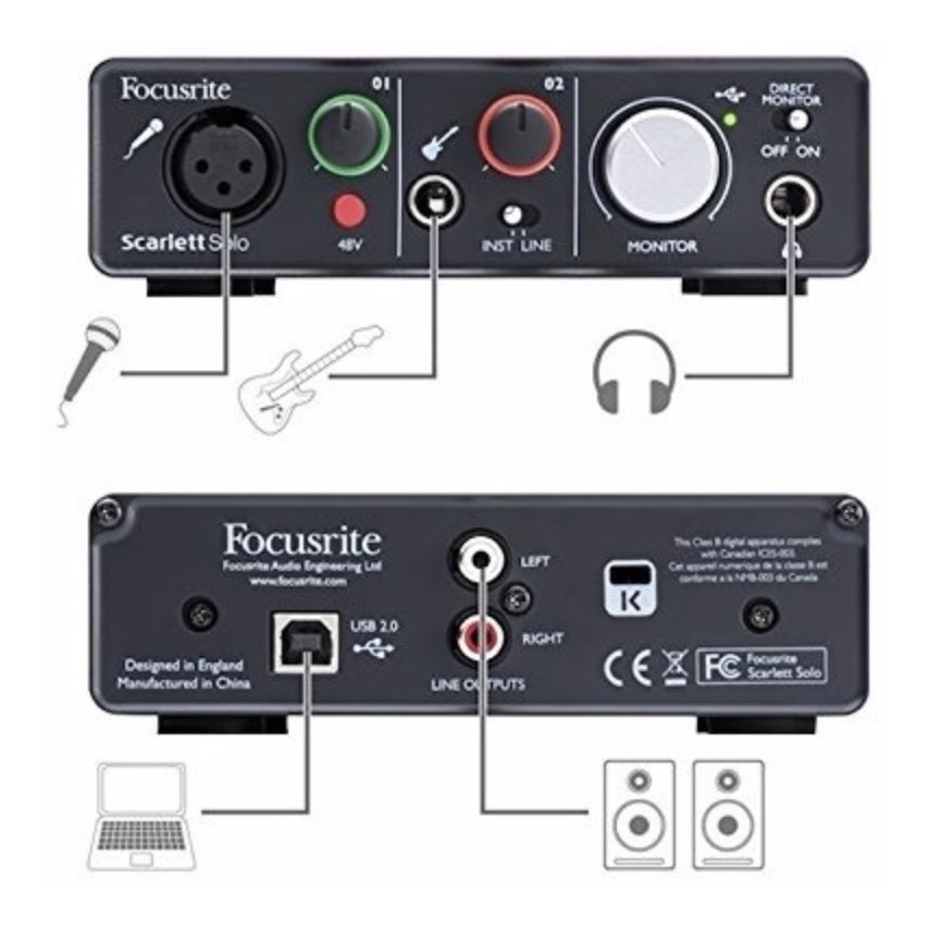 Interface Audio Focusrite Scarlett Solo 3 Ger MCXQualysom