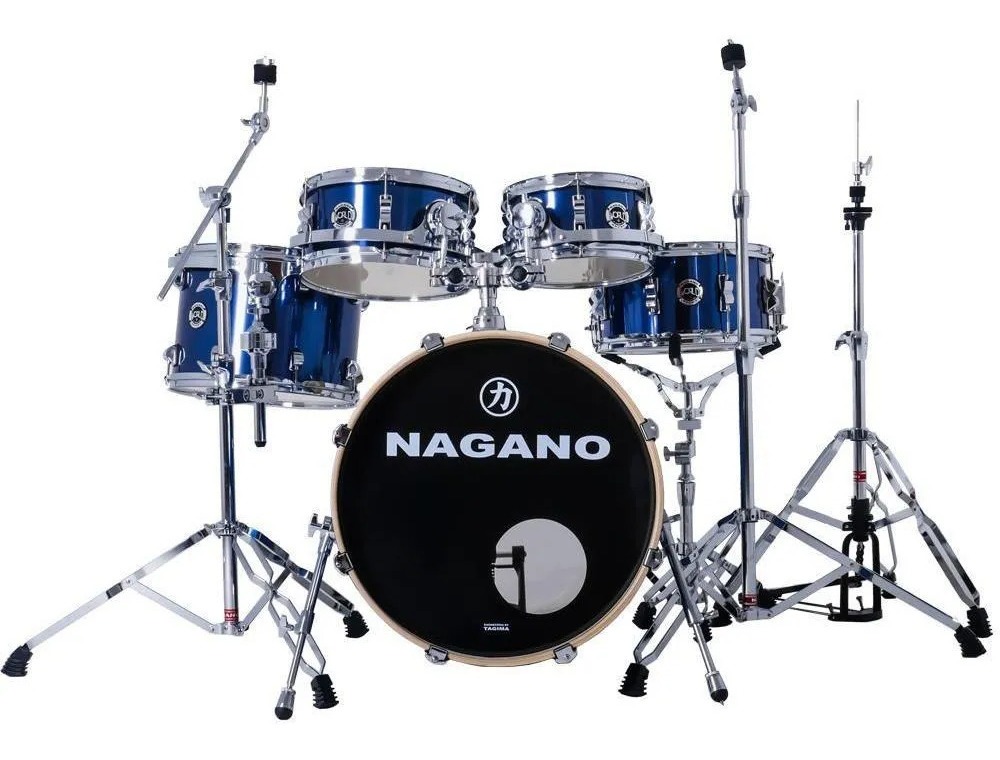 Bateria Acustica Nagano World Full Blr Blue Race MCXQualysom