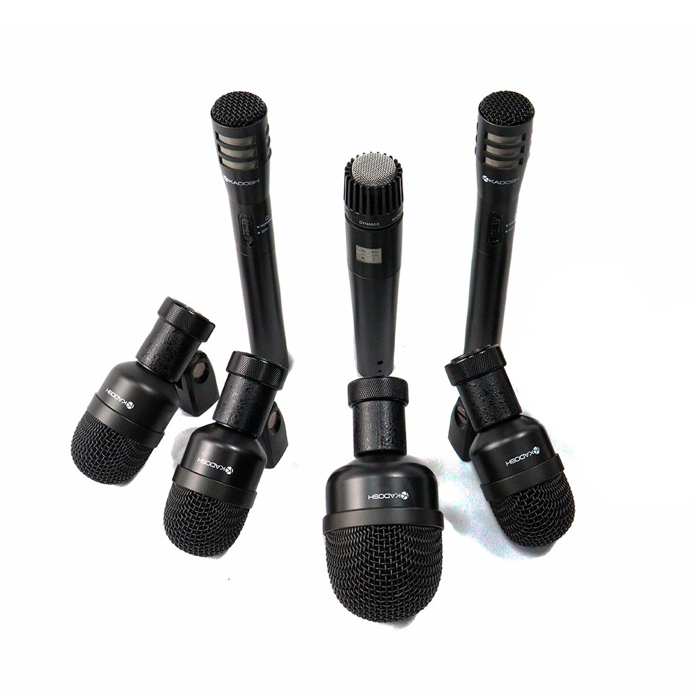 Microfone Kit Bateria Kadosh K-7 Slim Com 7 Pcs MCXQualysom