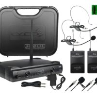 Microfone Sem Fio Headset Duplo Lyco Uh02hlihli MCXQualysom