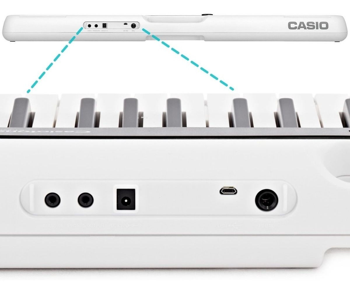 Teclado Casio Cts200wec2br Casiotone Branco MCXQualysom