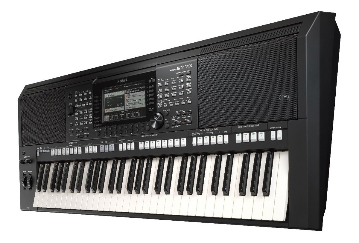 Teclado Arranjador Yamaha Psr S775 Preto Com 61 Teclas Sens MCXQualysom