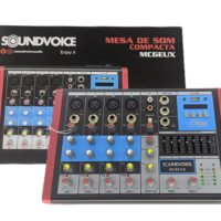 Mesa De Som 6 Canais Soundvoice Mc6 Eux MCXQualysom