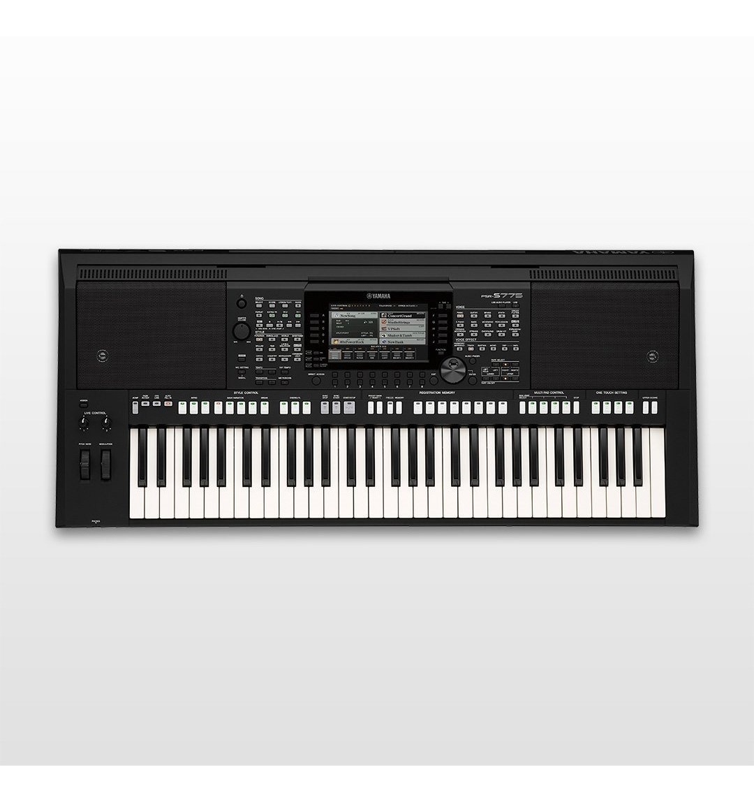 Teclado Arranjador Yamaha Psr S775 Preto Com 61 Teclas Sens MCXQualysom