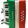 Acordeon 8 Baixos Turbo 104-rg Vermelho Verde MCXQualysom
