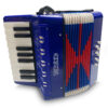 Acordeon Sanfona Infantil 8 Baixos Turbo 104-bl Azul MCXQualysom