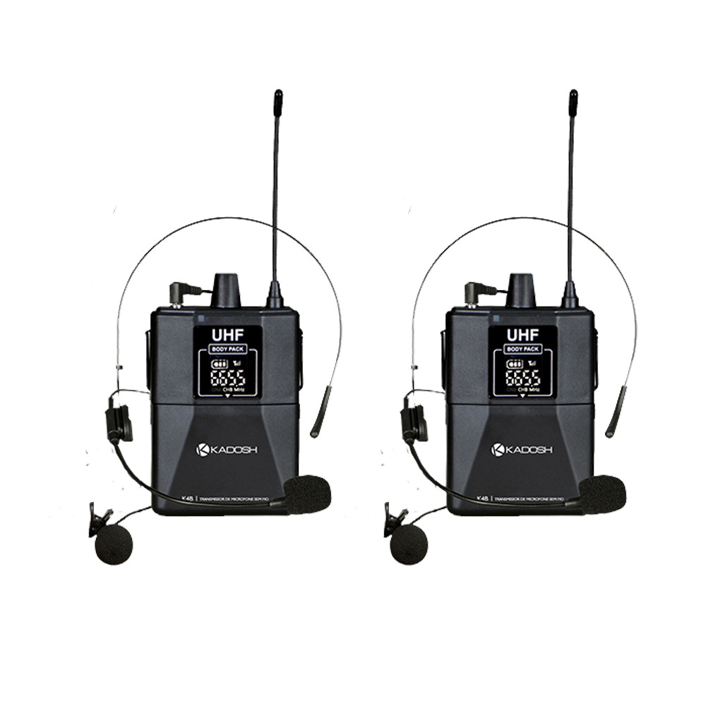 Microfone Sem Fio De Mao Duplo Kadosh Kdsw-402hh Uhf + Nfe MCXQualysom