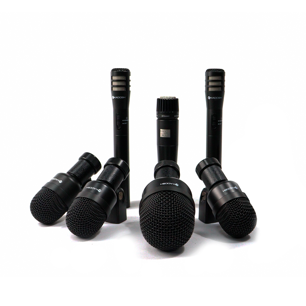 Microfone Kit Bateria Kadosh K-7 Slim Com 7 Pcs MCXQualysom