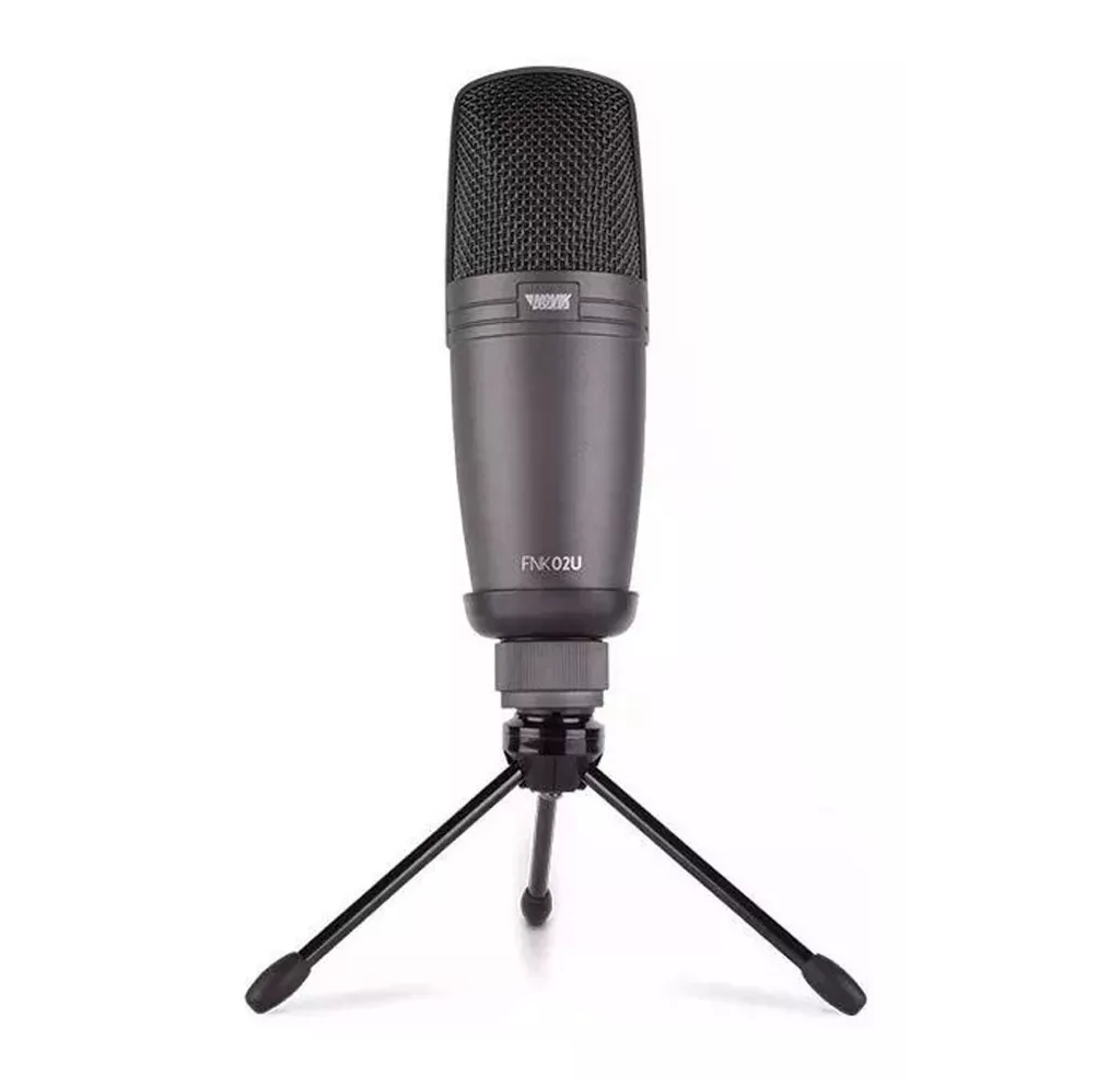 Microfone Condensador Novik Fnk-02u MCXQualysom
