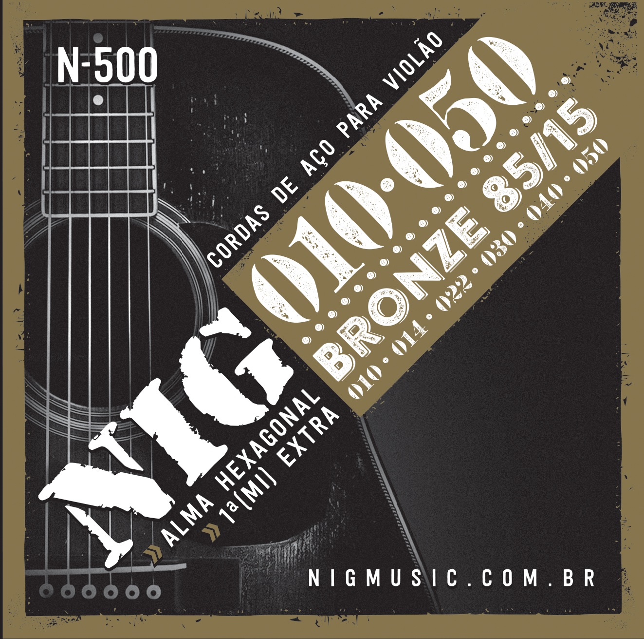 Encordoamento Violão Aço Nig 0.10-050 N500 MCXQualysom