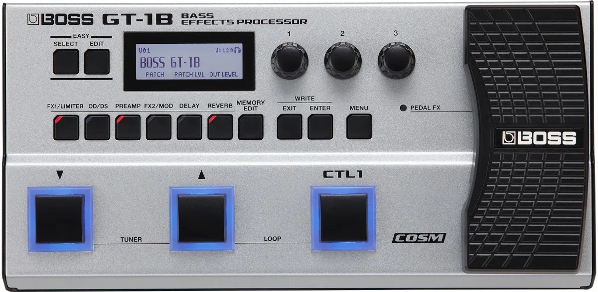 Pedaleira Boss Gt-1b + Fonte Boss Psa120zs Original MCXQualysom