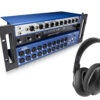 Mesa Digital 24 Canais Soundcraft Ui24r + Headphone Akg361